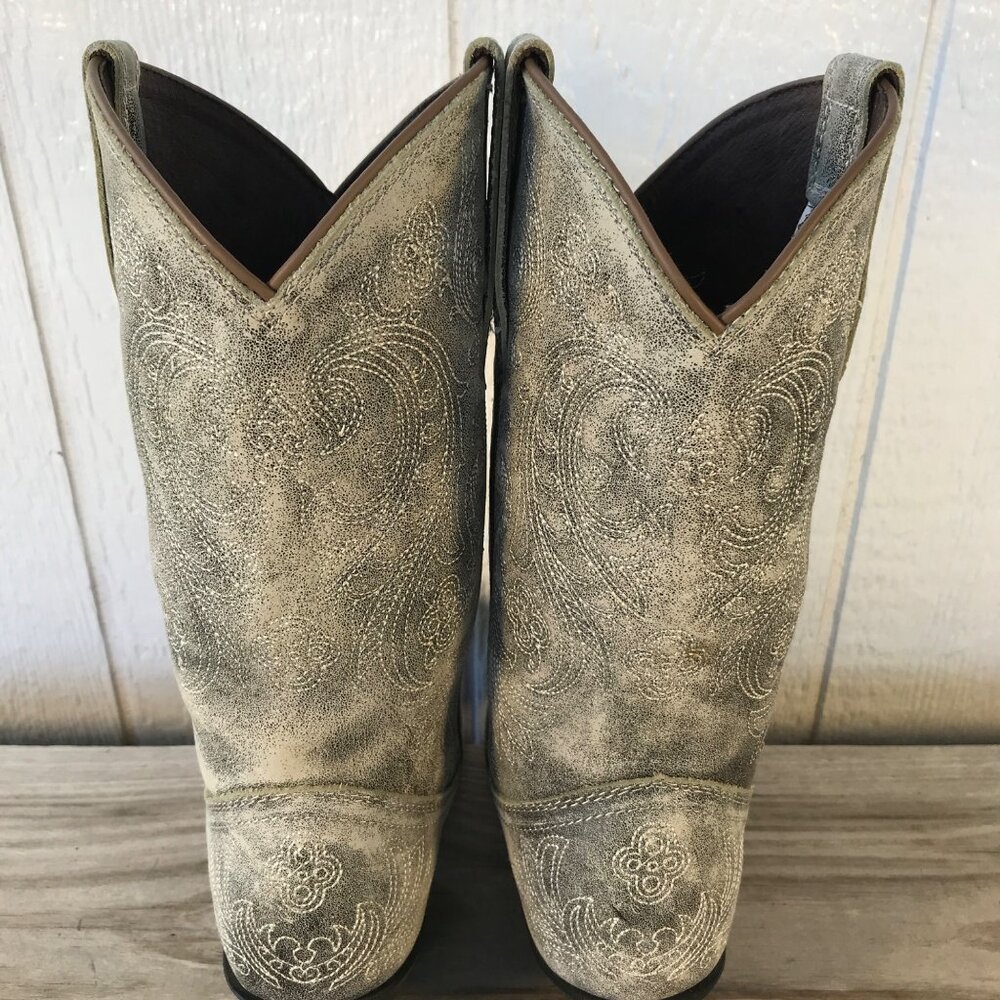 Rockin Country Dusti Womens Distressed Sanded Leather Western Boots 9 M RC5093 - Picture 12 of 13